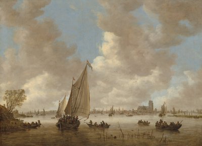 Vue de Dordrecht depuis le nord, début des années 1650 - Jan van Goyen