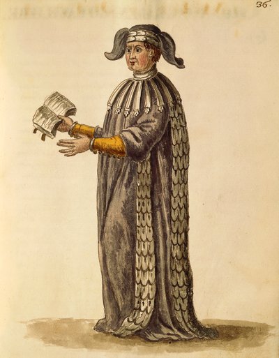Robe de docteur, Gli Abiti de Veneziani - Jan van Grevenbroeck