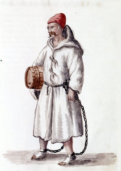 Câble galérien. 17 - 18e siècle. Dessin à l