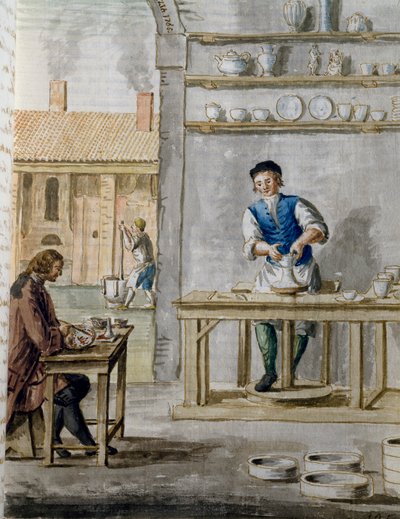 Usine de porcelaine Geminianus Cozzi à San Giobbe à Venise - Jan van Grevenbroeck