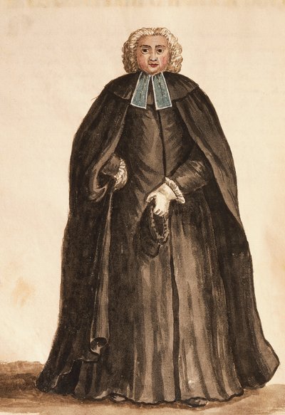Maître de la chapelle du Doge, tiré de Les costumes des Vénitiens par Giovanni di Grevembroch - Jan van Grevenbroeck