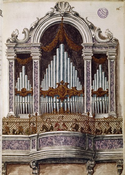 Orphelins chantant, orgue du chœur de l