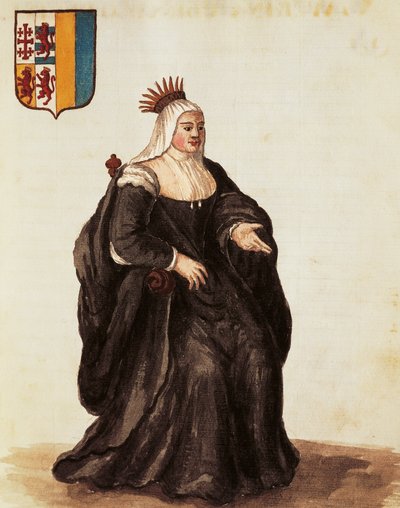 Portrait de Caterina Cornaro, gravure - Jan van Grevenbroeck