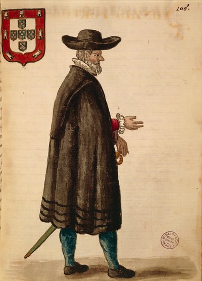 Ambassadeur portugais, Gli Abiti de Veneziani, livre illustré de costumes - Jan van Grevenbroeck