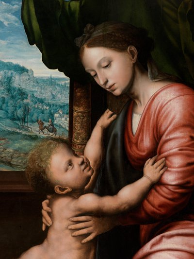 (détail) de la Vierge à l