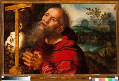Représentation de Saint Jérôme - Jan van Hemessen