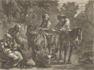 Pillards, volant un fermier et sa femme - Jan van Huchtenburg