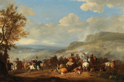 Escarmouche de cavalerie entre Turcs et Européens - Jan van Huchtenburgh