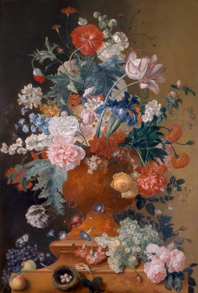 Fleurs dans un Vase en Terre Cuite - Jan van Huysum