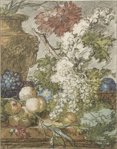 Schets voor een vruchten- en bloemenstuk - Jan van Huysum