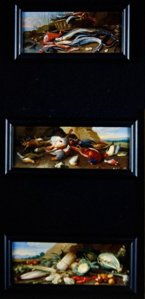 Nature morte - poissons, gibier, légumes - Jan van Kessel the Elder