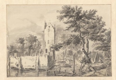 Vue du manoir de Kostverloren sur l