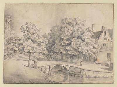 Vue du Leidsegracht à Amsterdam, vue depuis le Keizersgracht - Jan van Kessel