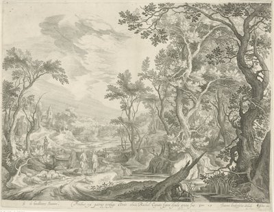 Jacob et les hommes de Haran près du puits - Jan van Londerseel