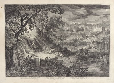 Paysage avec le Christ au jardin de Gethsémani - Jan van Londerseel