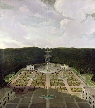 Vue du Jardin et de la Grotte au Pied des Chutes d