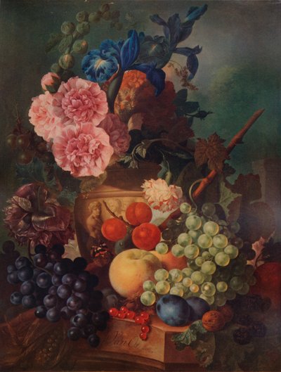 Vase ornemental de fleurs et de fruits, vers 1798, 1938 - Jan van Os