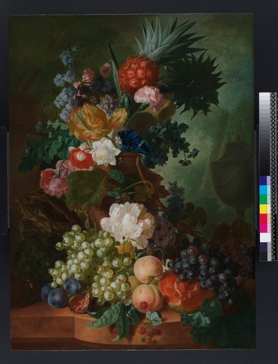 Vase de fleurs et fruits, avant 1808 - Jan van Os