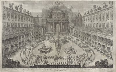 Carrousel dans la Hofburg à Vienne - Jan van Ossenbeeck