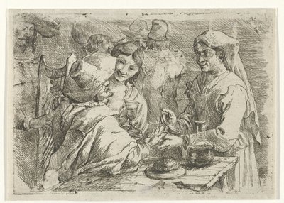 Voyante avec un client - Jan van Ossenbeeck