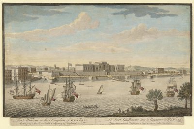 Fort William dans le Royaume du Bengale appartenant à la Compagnie des Indes orientales d