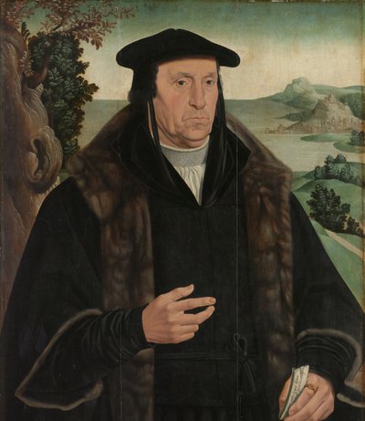 Portrait de Cornelis Aerentsz van der Dussen (1481-1556) - Jan van Scorel (copy after)