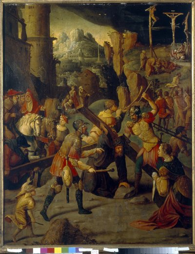 Épisode de la Passion du Christ : calvaire - Jan van Scorel
