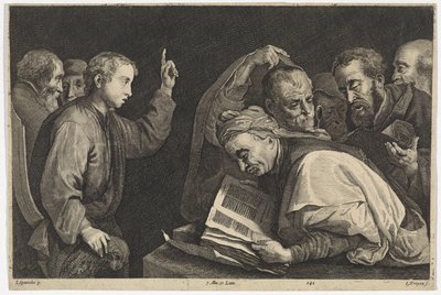 Le Christ de douze ans dans le temple (Theatrum Pictorium) - Jan van Troyen