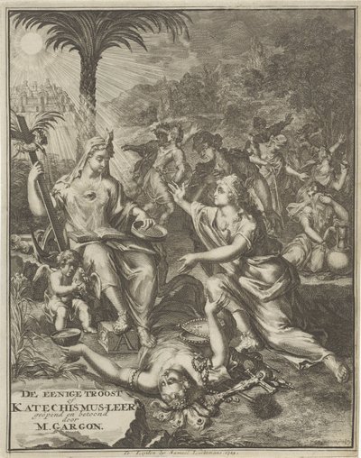 Page de titre pour : M. Gargon, Le seul réconfort, 1713 - Jan van Vianen