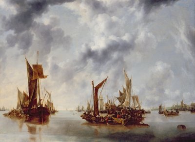 Un Calme - Jan van de Capelle or Cappelle