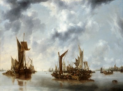 Un calme, 1654 - Jan van de Cappelle
