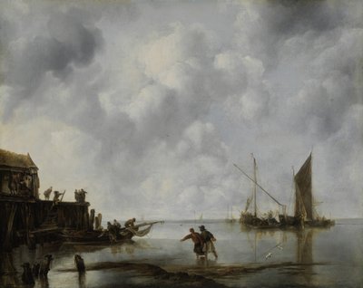 Bateaux de pêche au calme, 1651 - Jan van de Cappelle