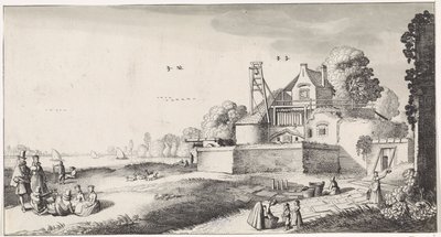 Champ de blanchiment devant un fort - Jan van de Velde (II)