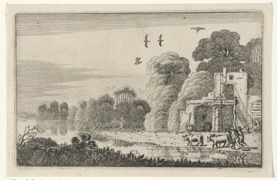 Figures avec des vaches près d