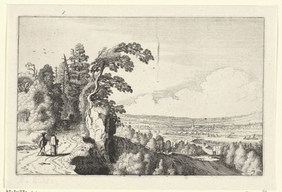 Vue sur une vallée (Landschappen, Amenissimae aliquot requculae) - Jan van de Velde (II)