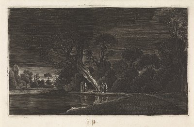 Paysage au clair de lune - Jan van de Velde (II)