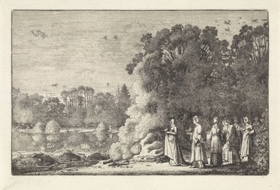 Paysage avec Mercure et Hersé - Jan van de Velde (II)