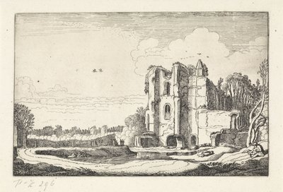 Ruine du château Brederode (Landschappen, Amenissimae aliquot requculae) - Jan van de Velde (II)