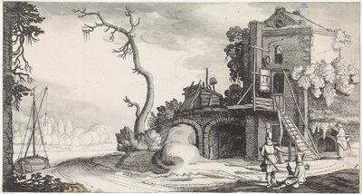 Deux fauconniers près d