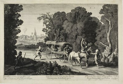 Des voleurs attaquent un entraîneur - Jan van de Velde II