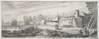 Quelques paysages plaisants et ruines de monuments anciens : Ferme délabrée - Jan van de Velde II