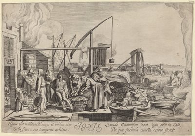 Ignis (Feu) - Jan van de Velde II, after Willem Buytewech
