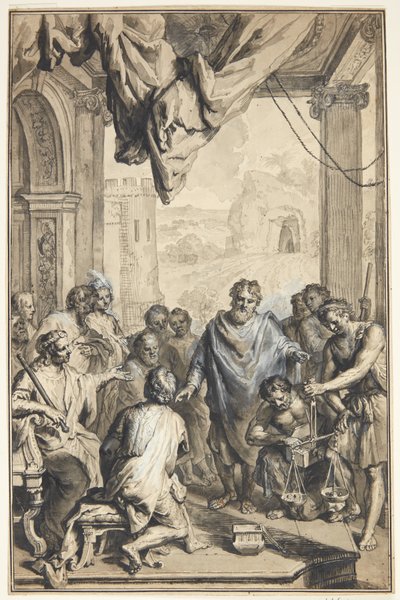Scène antique (?) - Jan van den Hoecke