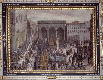 La fête des flatteries à Florence - Jan van der Straet