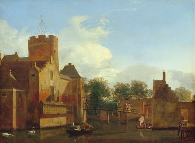 Le château de Loenerslot en Hollande - Jan van der Heyden