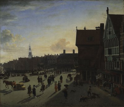 Le Dam et Damrak, Amsterdam - Jan van der Heyden