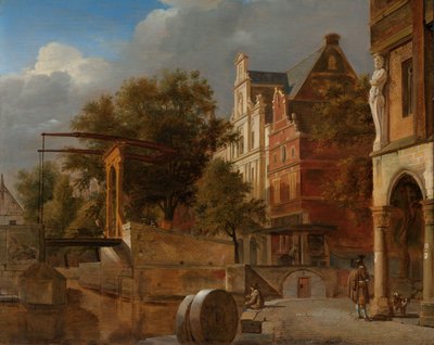 Le pont-levis - Jan van der Heyden