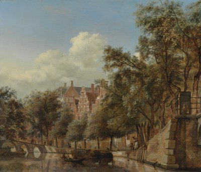 Le Herengracht, Amsterdam, vu depuis le Leliegracht - Jan van der Heyden
