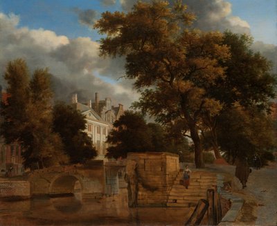 Le pont de pierre - Jan van der Heyden