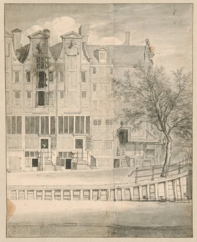 Maison brûlée sur la Leidsegracht, 1684 - Jan van der Heyden